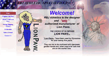 Tablet Screenshot of lionpawwristsupport.com